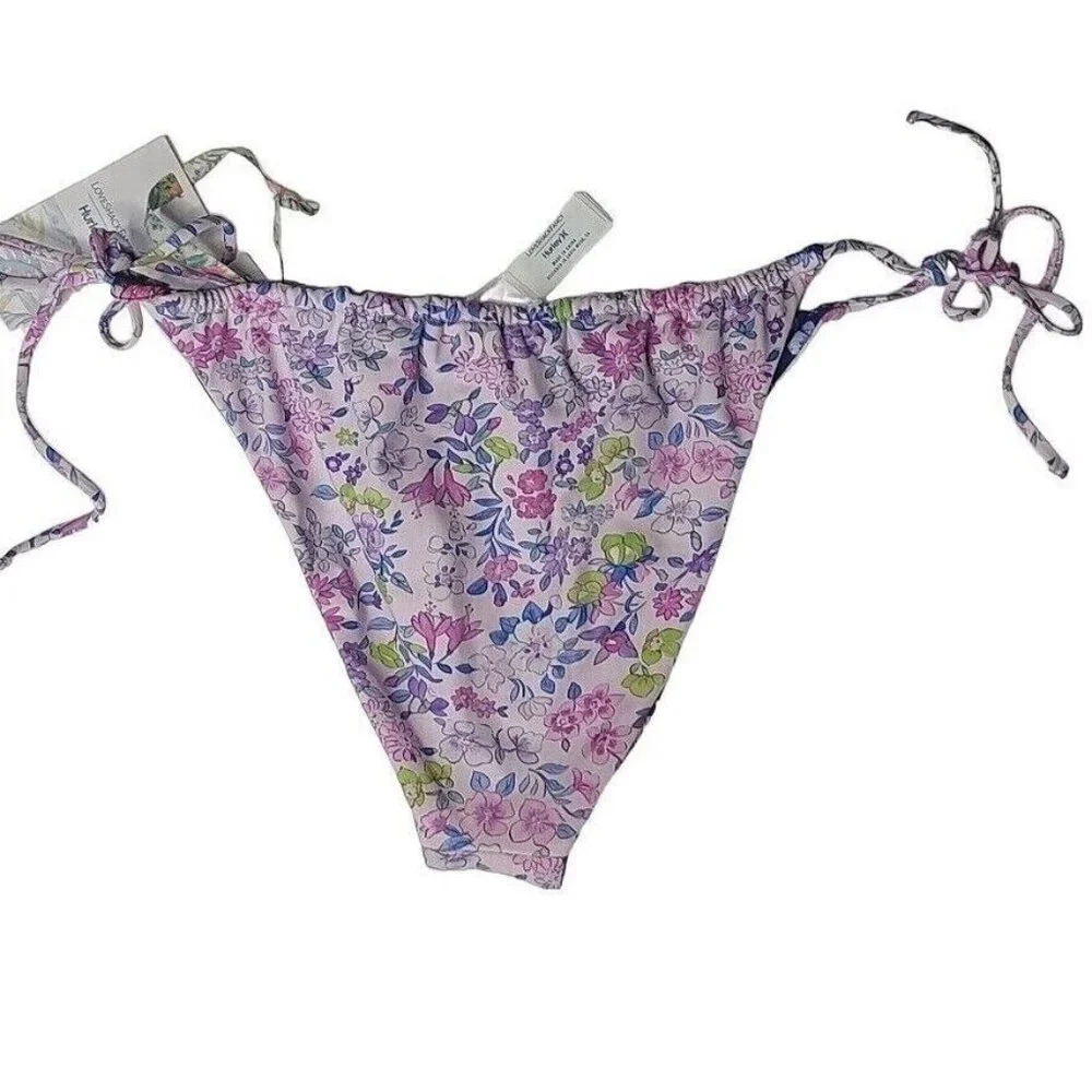 LoveShackFancy Bikini Bottom XL Sunny Meadow Cheeky Tie Side Cheeky Reversible